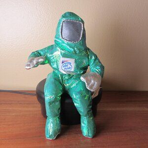 plush intel man green suit vintage 1997 NWT (W6365)
